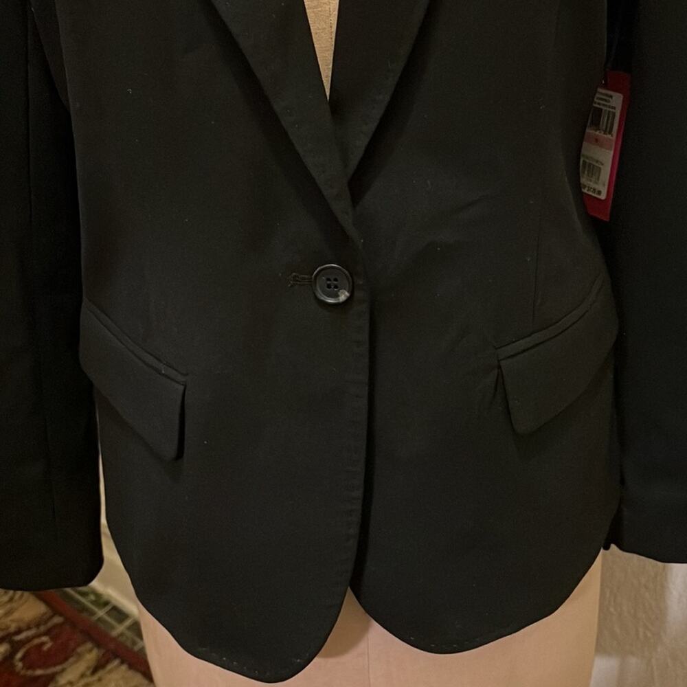Women's Vince Camuto Black One Button Blazer Jacket NWT Size 10 - Picture 2 of 13